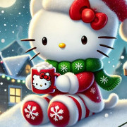 Hello Kitty Christmas Puzzle: Festive Holiday