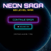 Neon Saga Tic Tac Toe: 69 Level War