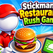Stickman Restaurant Rush Game