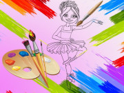 Little Ballerinas Coloring