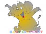 Baby Elephant Coloring