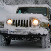 Offroad Snow Jeep Passenger Mountain Uphill Driving